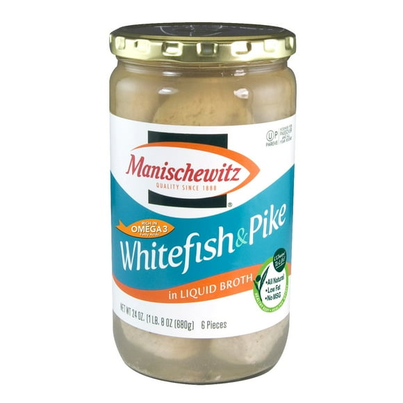 Manischewitz Poisson Blanc & Pike en Bouillon Liquide 680 g - Excellence Culinaire