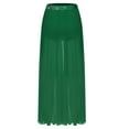 thumbnail image 2 of Zaldita Women's Lyrical Dance Skirt Chiffon Long Swing Sheer Skirts for Modern Ballet Performance Green XL, 2 of 3