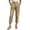 Coffee, variant on Womens Capri Pants Fashion Elastic Waist Solid Cotton Linen Casual Pants for Women Brown