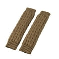 thumbnail image 3 of harmtty Fleece Lined Leg Warmers Women Knitted Long Boot Socks Winter Solid Color Knee-High Thick Calf Warmers for Daily Wear Skating, 3 of 8