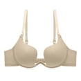 thumbnail image 3 of THDHVS Seamless Bras for Women,Invisible Backless Bra U Shape Seamless Push Up Back Smoothing Wear,Plus Size Bra Beige 38BC, 3 of 4