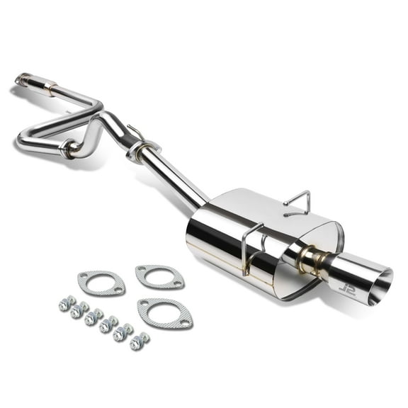 J2 Engineering J2-CBE-OS-075 J2 Engineering For 2005 to 2010 Chevy Cobalt / Pontiac G5 2.2 / 2.4 3.5" Rolled Tip Muffler Catback Exhaust System 06 07 08 09