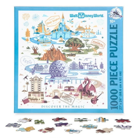 Disney Princess Jigsaw - Disney Walt Disney World Resort Map Jigsaw Puzzle 1000 pcs New with Box