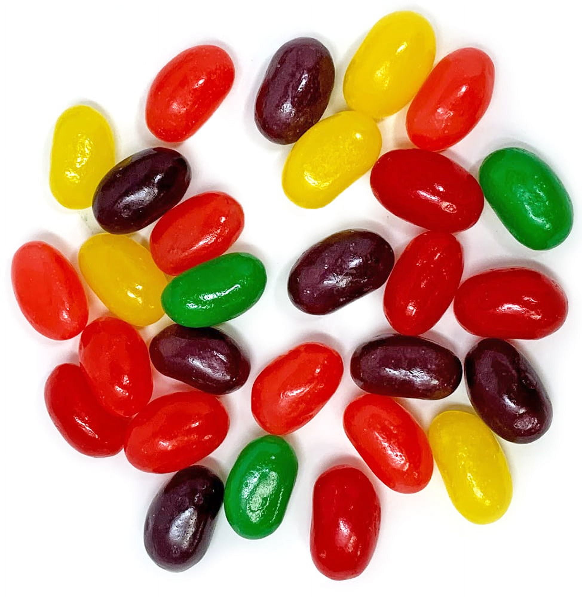 SweetGourmet Jumbo Assorted Fruits Jelly Beans | Bulk Unwrapped | 3 Pounds