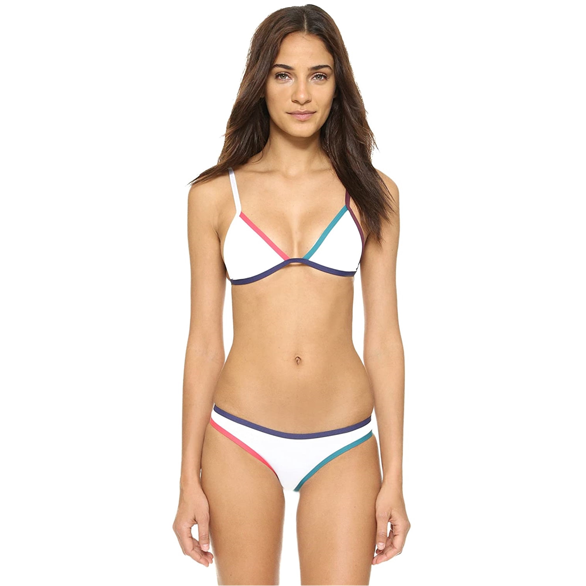 Tavik Haut de Bikini Triangle Jett pour Femme, Blanc, Très Petit