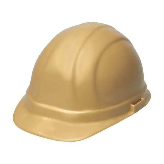 Hard Hat, Omega II, Polyethylene, 6 Point Ratchet, Type 1, Class E, Gold