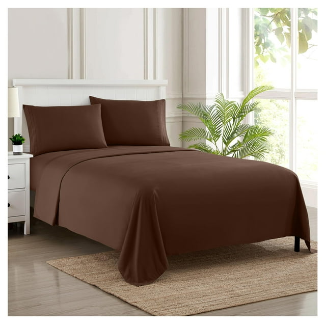 Sábanas Sweet Home Collection RV Short Queen Brown