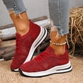 thumbnail image 2 of YLYL Women's Sneakers Casual Slip-On Lace-Up Hollow Out Crochet Lightweight Breathable Comfortable Walking Shoes, 2 of 9