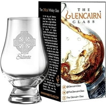 GLENCAIRN CELTIC CROSS ENGRAVED WHISKY GLASS IN GIFT CARTON