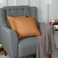 thumbnail image 2 of PiccoCasa 18" x 18" Cotton Linen Throw Pillowcases Set of 2, Orange, 2 of 8
