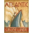 thumbnail image 2 of Harper, Ethan 12x14 Black Ornate Wood Framed with Double Matting Museum Art Print Titled - Atlantic Cruise Liner, 2 of 4