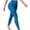 Blue, variant on Women's Regular Active Pants High Waist Slim Full Length Textured Solid Stretchy Soft Breathable Seamless Tummy Control Butt Lifting Yoga Leggings Navy S