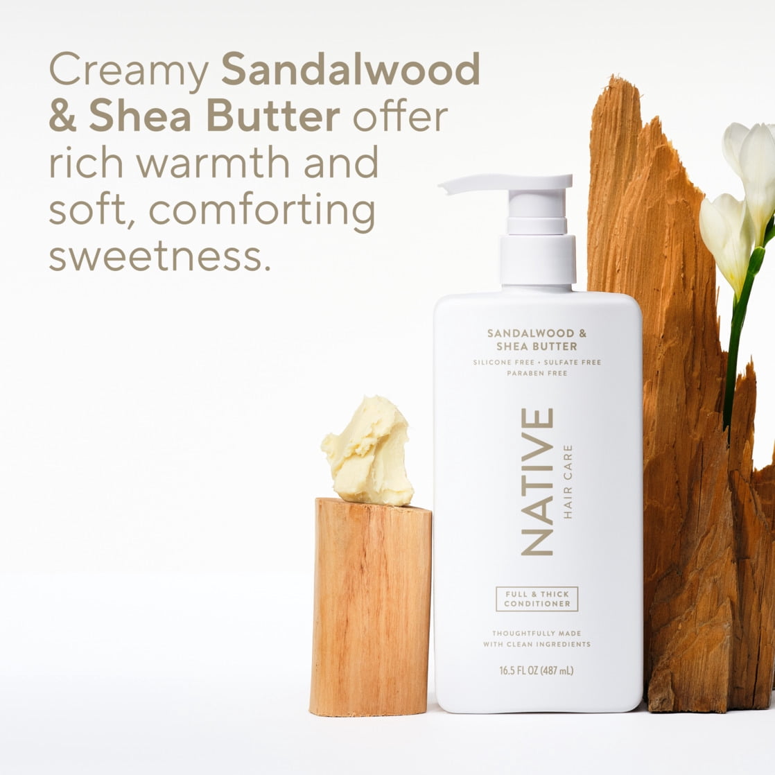 Native Sandalwood & Shea Butter Shampoo 16.5 fl oz