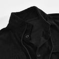thumbnail image 6 of dzxyzu Men's Corduroy Shirts Casual Long Sleeve Stand Up Collar Shacket Jackets Lightweight Button Down Workwear Coat Tops with 2 Flap Pockets 2024 Winter Saving, 6 of 9