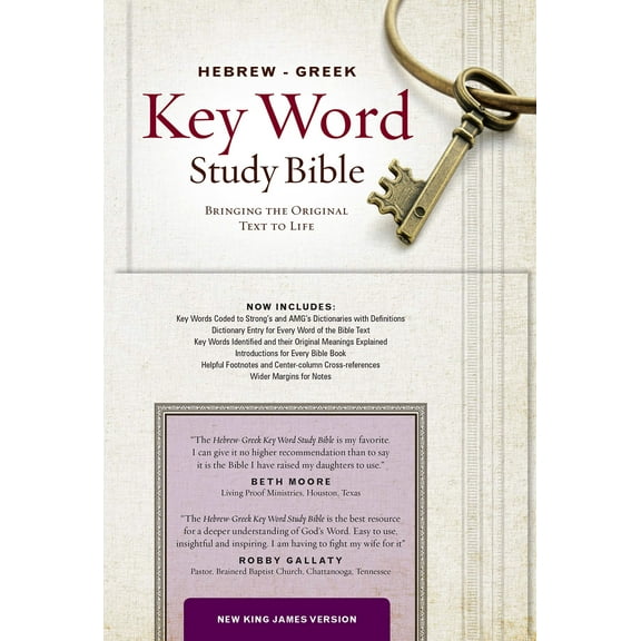 Key Word Study Bibles: The Hebrew-Greek Key Word Study Bible : NKJV, Genuine Leather Black Indexed (Hardcover)