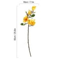 thumbnail image 6 of Spencer 2pcs Artificial Magnolia Silk Fake Flowers 25.6" Faux Flowers Plants for Home kitchen Wedding Festivals Decorations (Yellow), 6 of 11