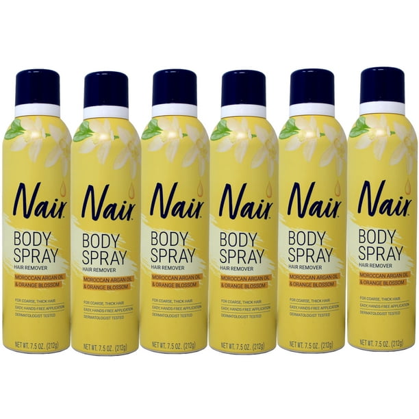 Nair Hair Remover Body Spray, Arm, Leg and Bikini Hair Removal Spray, 7