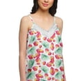 thumbnail image 4 of Moomaya Printed Sleepwear For Ladies WoMen's V-Neck Spaghetti Strap Nightdress, 4 of 6