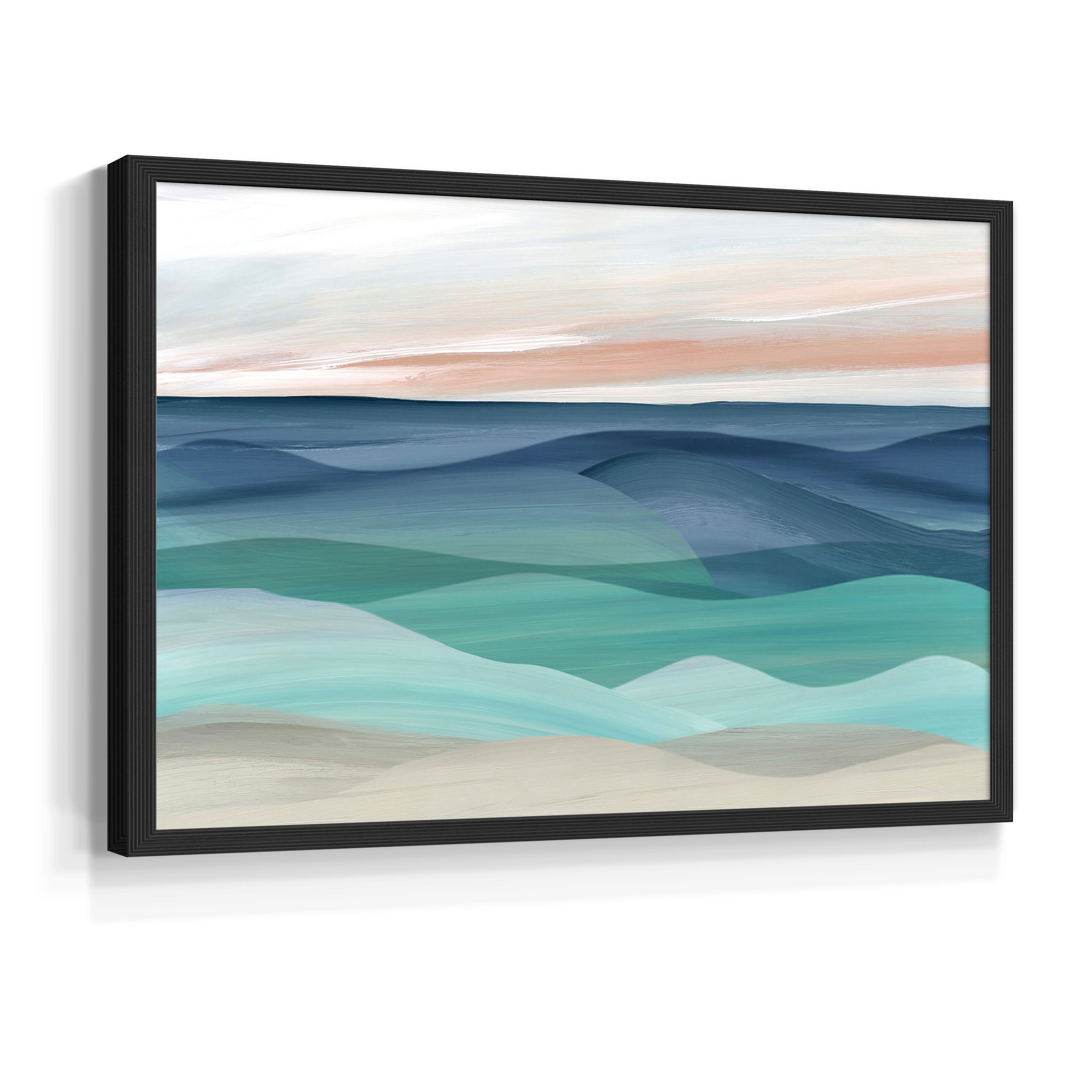 Shifting Seas by Carol Robinson - Restickable Framed Giclée Print