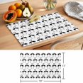 thumbnail image 6 of Black Flamingos Placemats Set of 6 Modern Art Elegant Pastoral Place Mats Indoor Wipeable Table Mats Washable Cloth Dining Table Placemats for Kitchen Holiday Party Home Decor 13x19 Inch, 6 of 9
