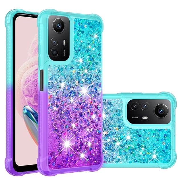 Funda para Xiaomi Redmi Note 11 4G/Note 11s 4G Transparente con Brillos Carcasa Protectora Antigolpes con Glitter Brillante