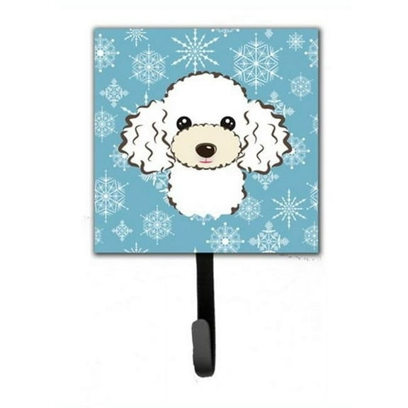 Carolines Treasures BB1691SH4 Snowflake White Poodle Leash & Key Holder