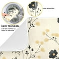 thumbnail image 3 of Yayeee Dish Drying Mat for Kitchen Counter Ultra Absorbent Easy Clean Pad 24x18", Small Black Flowers, 3 of 7