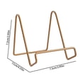 thumbnail image 3 of Metal Plate Stands for Display,Premium Decorative Metal Plate Holders,Plate Holder Pictures Frame Easel Display Stand,Multi-Use Tabletop Display for Display Photo Frames Plates Book Plaque, 3 of 4