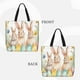 thumbnail image 2 of Balery Happy Easter Bolsa de Mano para Mujeres con Cremallera, Bolsa de Gimnasio con Compartimentos, Bolsa para Laptop, Bolsa para Trabajo, 2 of 7