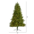thumbnail image 2 of Nearly Natural 6.5' Vermont Spruce Christmas Tree with 450 Warm White LED Lights - Green, 2 of 10
