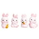 thumbnail image 2 of 4pcs encantadores cifras de conejo cifras de pastel adornos de dibujos animados hornear decoraciones de pastel, 2 of 7