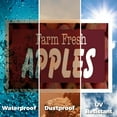 thumbnail image 6 of Farm Fresh Apples Yard Sign 5 Pack of 18 Inch x 24 Inch Single Sided Weatherproof Heavy-Duty Plastic with Stake | Local Produce, Orchard Promotions, Fresh Seasonal Fruit | Made in USA, 6 of 7