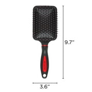 Revlon Paddle Hair Brush with Nylon Bristles, Black