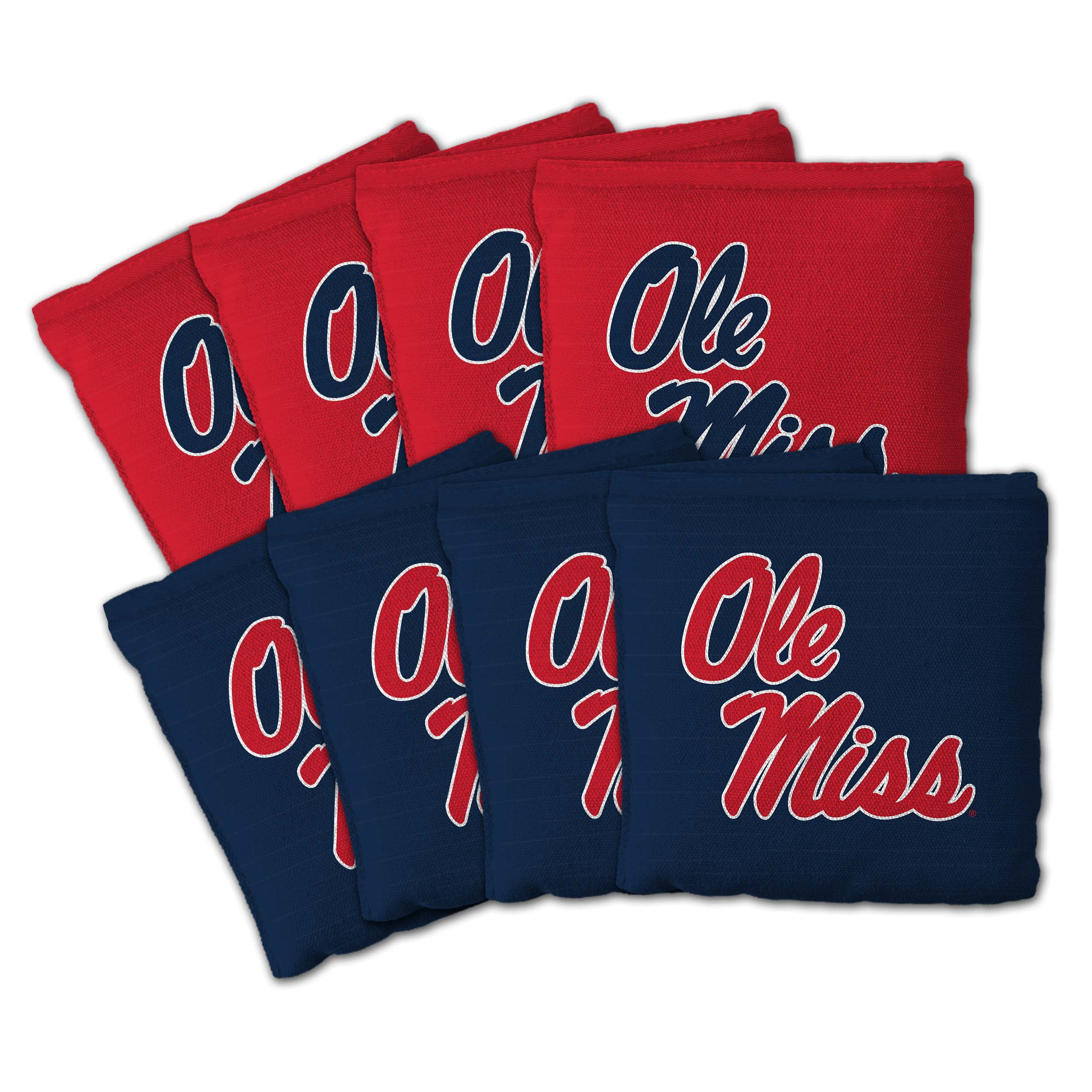Mississippi Rebels 8pk Licensed Cornhole Bags