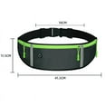 thumbnail image 2 of Cinturón para correr, riñonera para hombre y mujer, resistente al agua, ideal para senderismo, fitness, viajes, ajustable, funda para correr, soporte para teléfono, accesorios., 2 of 5