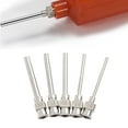 thumbnail image 2 of 5 Pcs 25mm 1 Pouce Aiguille de Machine de Distribution en Acier Inoxydable 10-15G Applicateur de Précision, 2 of 9