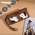 thumbnail image 4 of Wrangler Womens Wallet Western Wristlet for Women Rfid Wallet with Detachable Credit Card Holder, Brown, 4 of 7