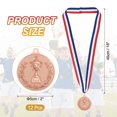 thumbnail image 2 of Uxcell Gold Award Medals, Winner Medals with Neck Ribbon Trophy Style for Team Sports Games Competitions Bronze, 2 of 7