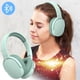 thumbnail image 1 of Auriculares inalámbricos Bluetooth color verde menta, auriculares estéreo plegables para oficina en casa, teléfonos celulares y más, 1 of 2
