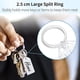 thumbnail image 4 of 5cm Heavy Duty Plastic Key Tag Set - White Item Tags with Blank Paper Labels and Split Rings (Pack of 20), 4 of 5