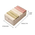 thumbnail image 3 of Folding Wardrobe Storage Box | Cloth Organizer | Drawer Style with Viewable Window | Stackable | Foldable Design | Large Capacity | Modern Minimalism | 1 Pack | 40x27x17cm | Clothes Sweaters Pants, 3 of 3