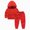 Red, variant on Zuwimk Thick Cotton Kids Hoodie Pants Set 2PC Solid Warm Outfit for Boys Girls 1-11Y All Season Wear(Yellow,2-3 Years)
