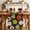 Brown, variant on Green Balls Table Runner - 36 Inch Long Baseball Tennis Basketball Football Cotton and Linen Blended Dress Scarves Farmhouse Table Runner for Kitchen Dining, Coffee Table, 13" x 36"