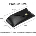 thumbnail image 2 of Black soft glasses case, leather glasses case, glasses storage, women\'s glasses case, glasses case (17.8*7.5*2.5CM), 2 of 5