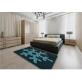 thumbnail image 5 of Ahgly Company Machine Washable Indoor Rectangle Transitional Dark Cyan Green Area Rugs, 2' x 3', 5 of 7