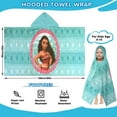 thumbnail image 5 of Moana Cotton Hooded Cape Bath/Pool/Beach Towel Moana Twin 35x60, 5 of 7