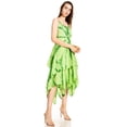 thumbnail image 4 of Sakkas Annabella Corset Bodice Handkerchief Hem Dress - Green - One Size Plus, 4 of 5