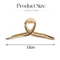 thumbnail image 2 of Pinza para el pelo, pinza para el pelo rubia, pinza para el pelo de tiburón, horquilla de metal, accesorios grandes para el pelo para damas y niñas, 2 of 5