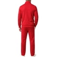 thumbnail image 4 of successthop Mens Sweat Suits Sets 2 Piece Long Sleeve Zip Mock Neck Hoodie and Sweatpant Fall Tracksuit with Pockets M, 4 of 8