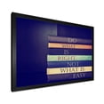 thumbnail image 2 of Designart 'Do What Is Right Not What Is Easy On Books' Traditional Framed Art Print, 2 of 4